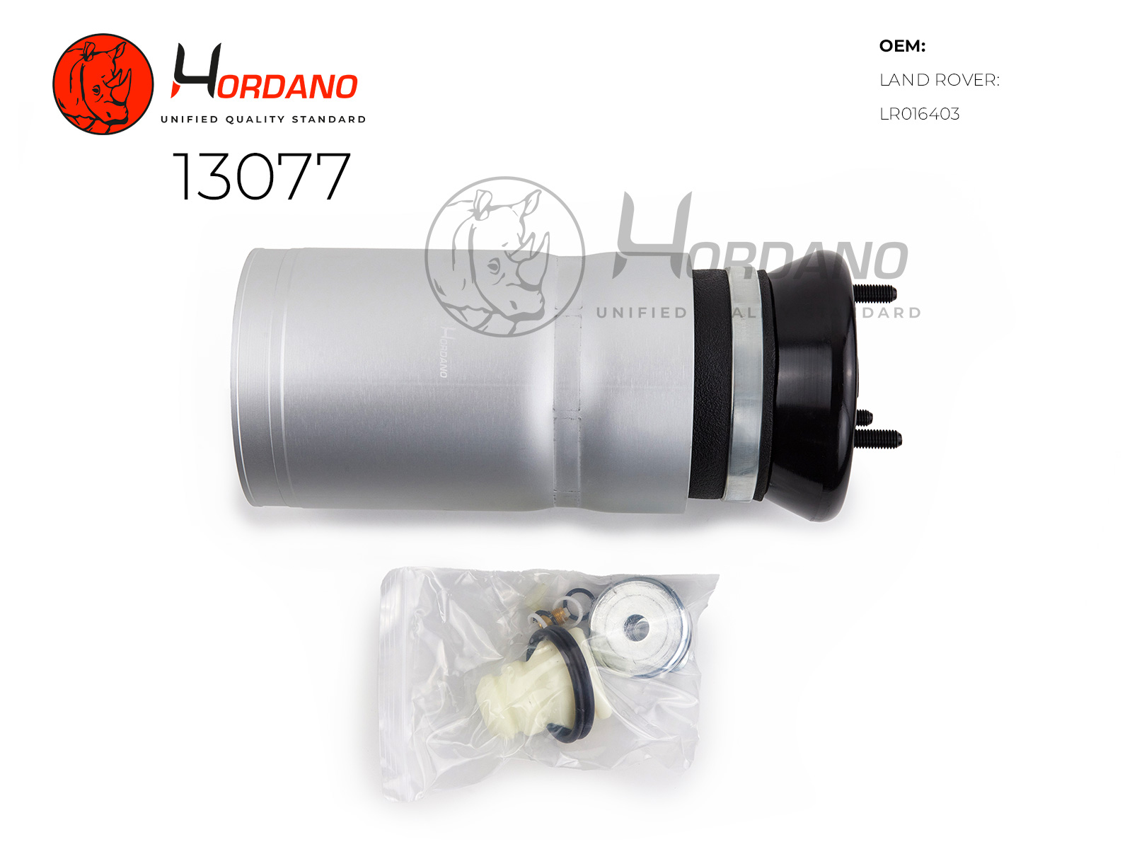 13077 — Передний пневмобаллон LAND ROVER Discovery 4 L319 (2009-2016) HORDANO