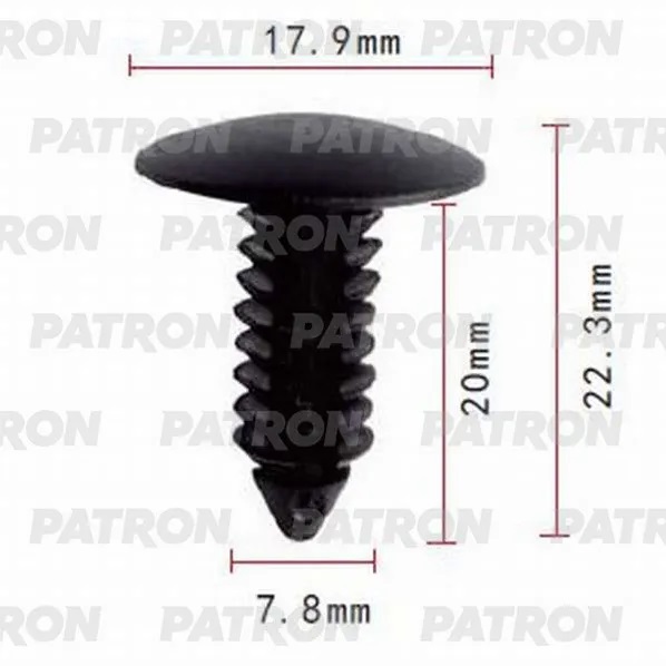 P370666 — Клипса пластмассовая CHRYSLER, DODGE, FORD, GM, OPEL применяемость: за PATRON