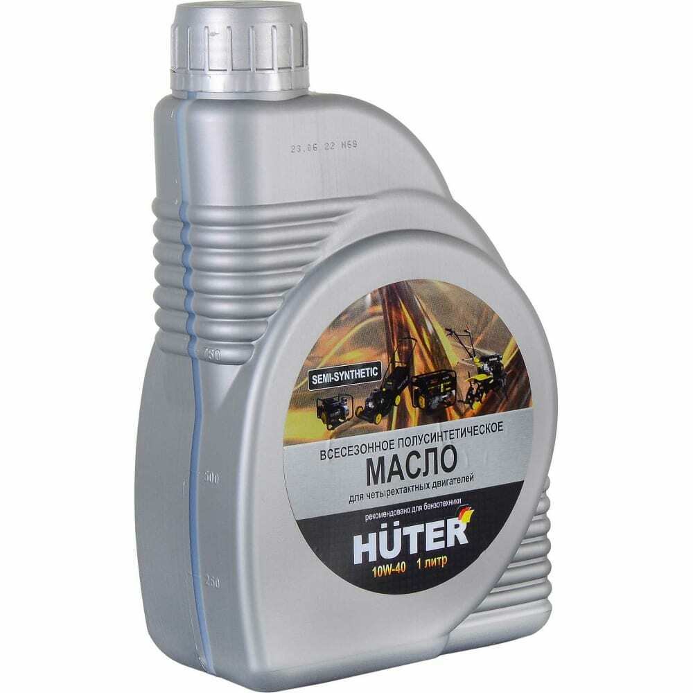 73811 — Масло моторное полусинтетическое для 4-х двигателей Huter 10W-40 1л HUTER