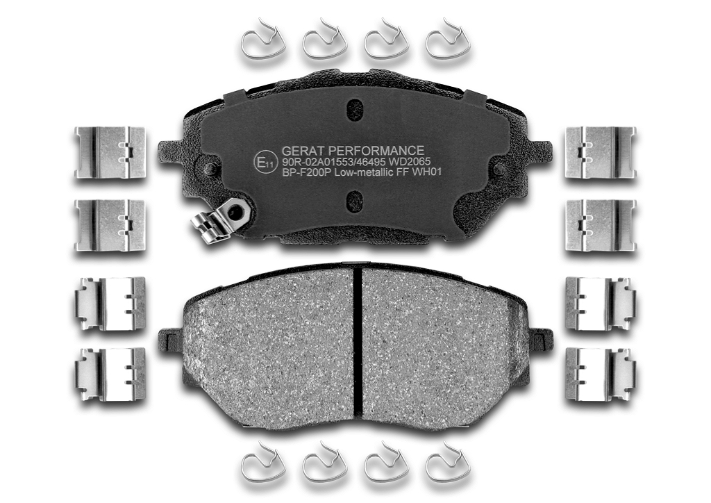 BPF200P — Тормозные колодки (передние) Low-metallic GERAT