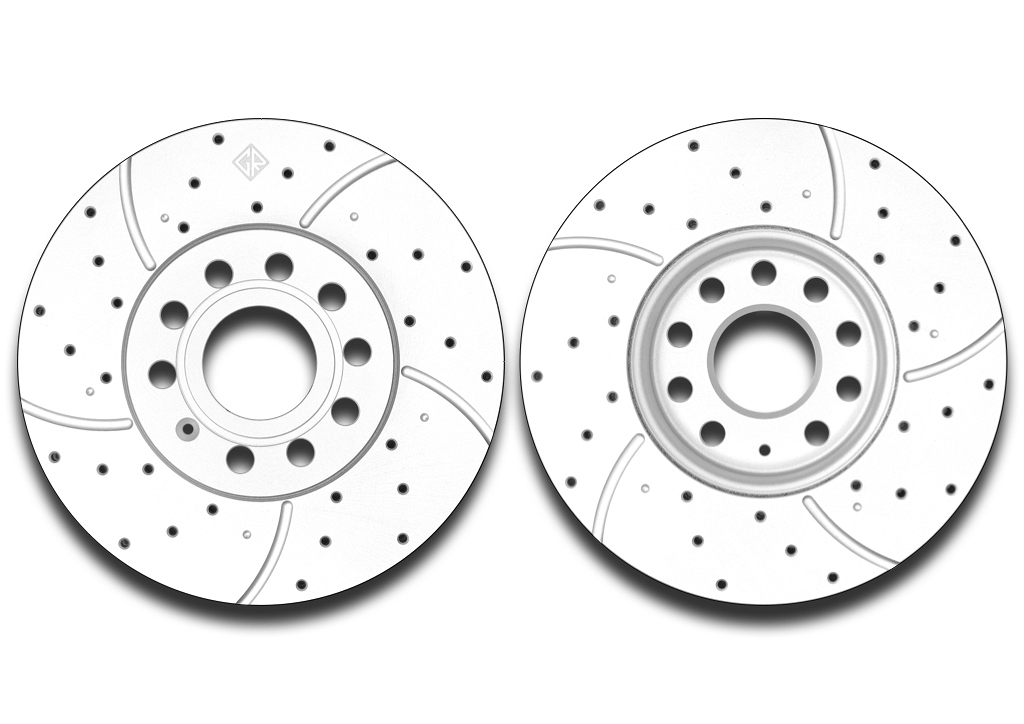 DSKF001P — Тормозной диск (передний) Platinum GERAT