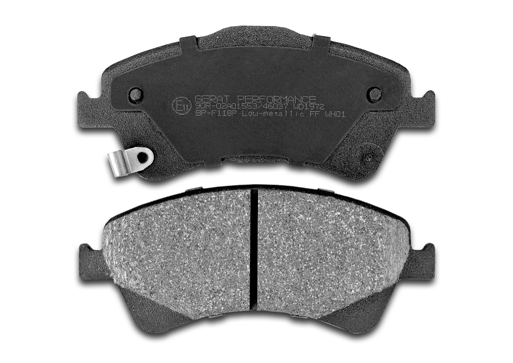 BPF118P — Тормозные колодки (передние) Low-metallic GERAT