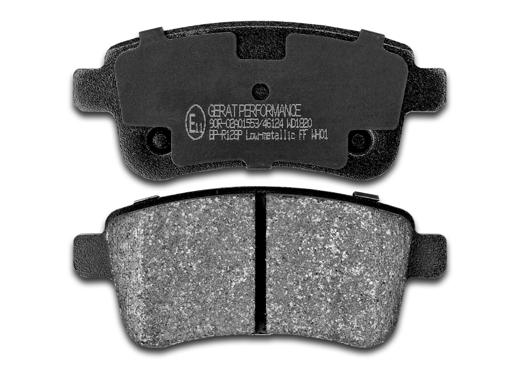 BPR128P — Тормозные колодки (задние) Low-metallic GERAT