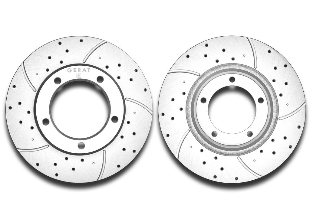 DSKF024P — Тормозной диск (передний) Platinum GERAT