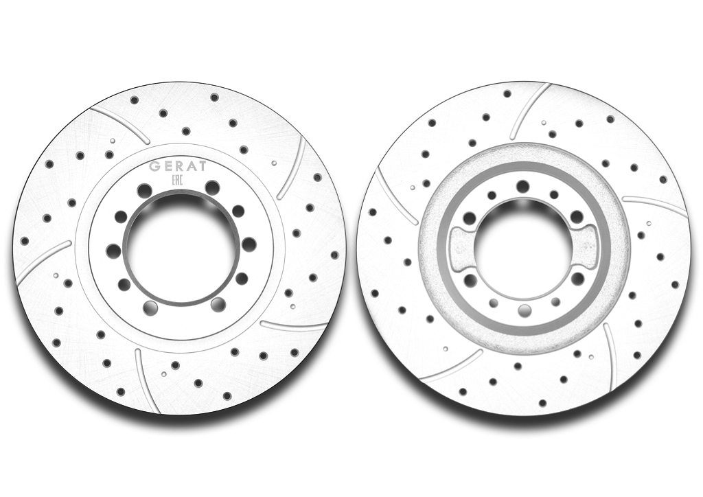 DSKF048P — Тормозной диск (передний) Platinum GERAT