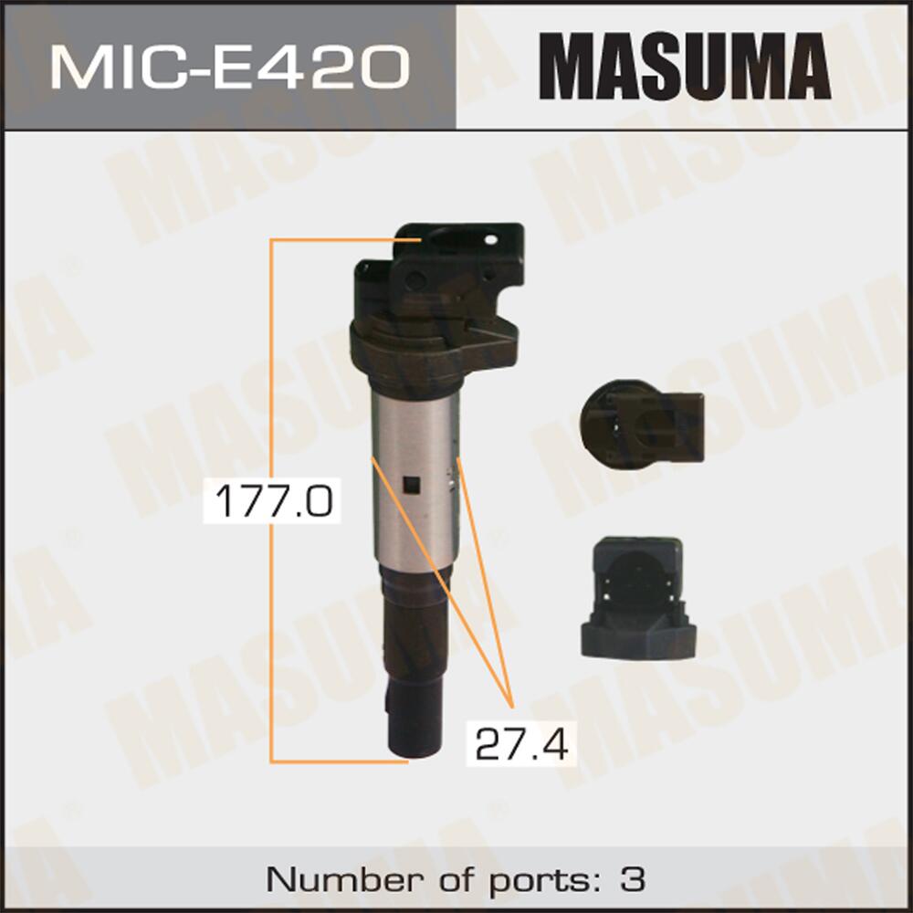 MICE420 — Катушка зажигания MASUMA, BMW X5, X6 / N62B48A, N63B44A MASUMA