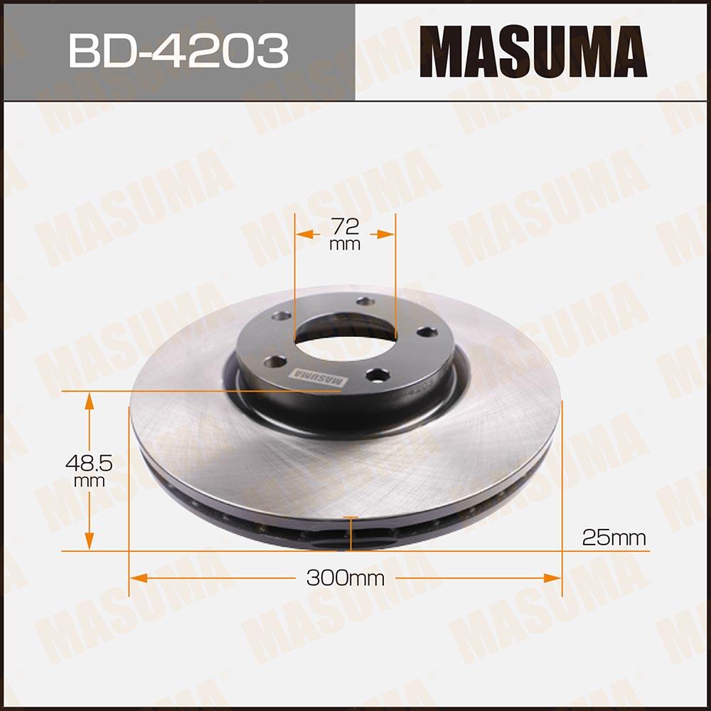 BD4203 — Диск тормозной передний! Mazda 3/5 1.8/2.0/CD 03> MASUMA