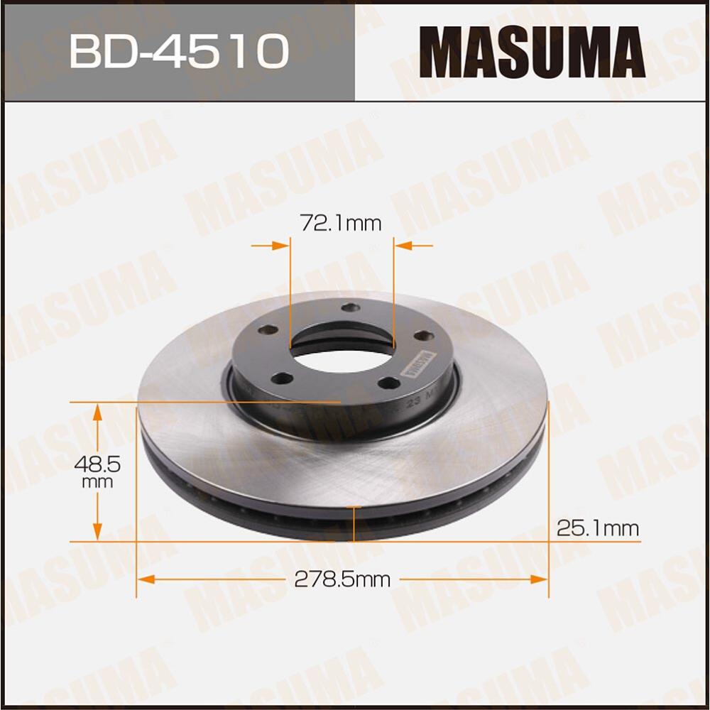 BD4510 — ДисктормознойMASUMAFRONTMAZDA3(упаковка2шт) MASUMA