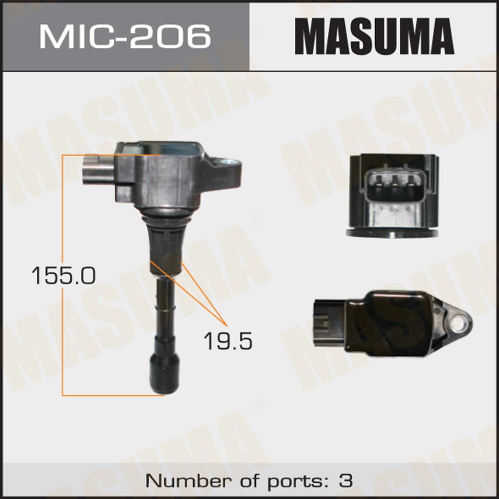 MIC206 — Катушка зажигания! Nissan 350Z/Murano/Teana 2.5-3.5i 02> MASUMA