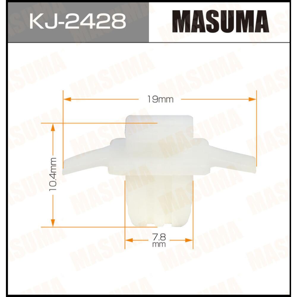 KJ2428 — Клипса автомобильная автокрепеж упаковка цена за  MASUMA