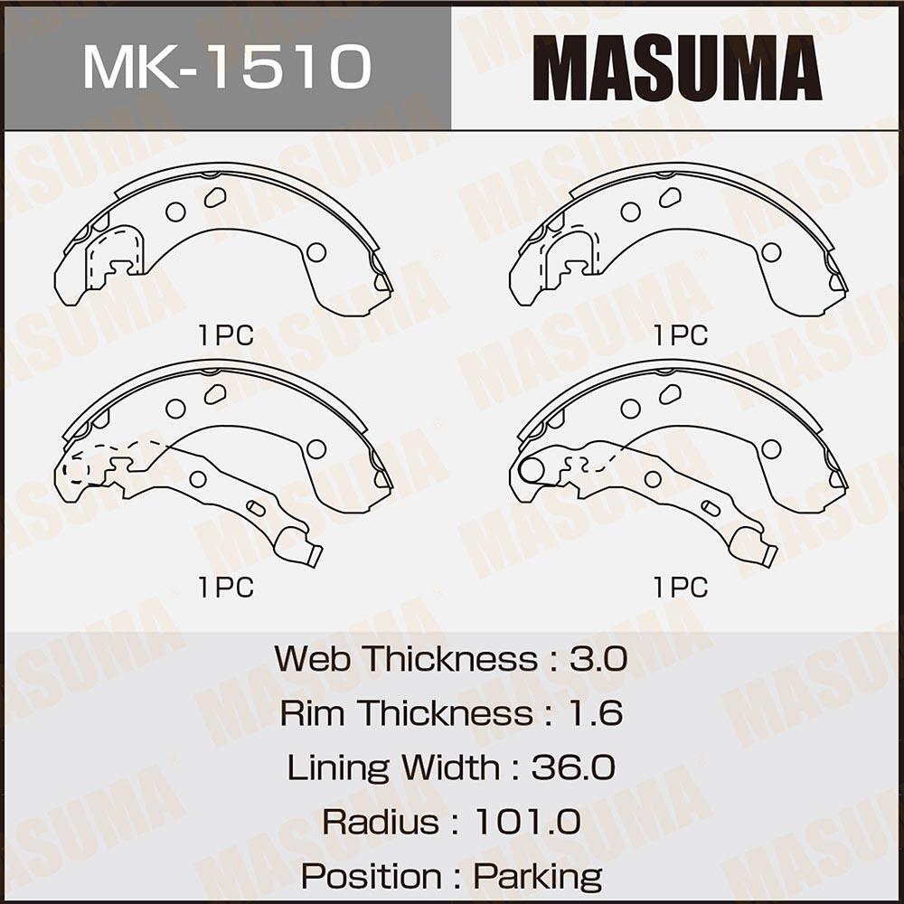 MK1510 — Колодки тормозные MASUMA