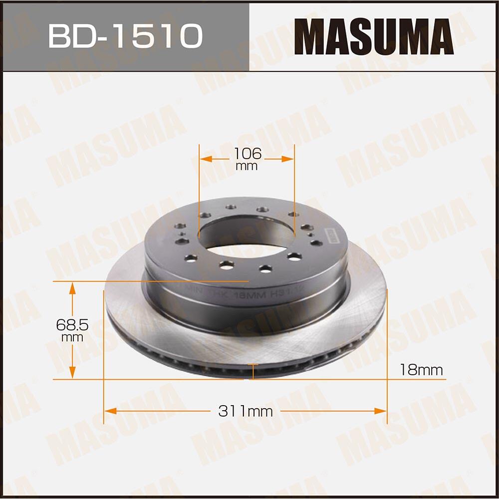 BD1510 — Диск тормозной MASUMA