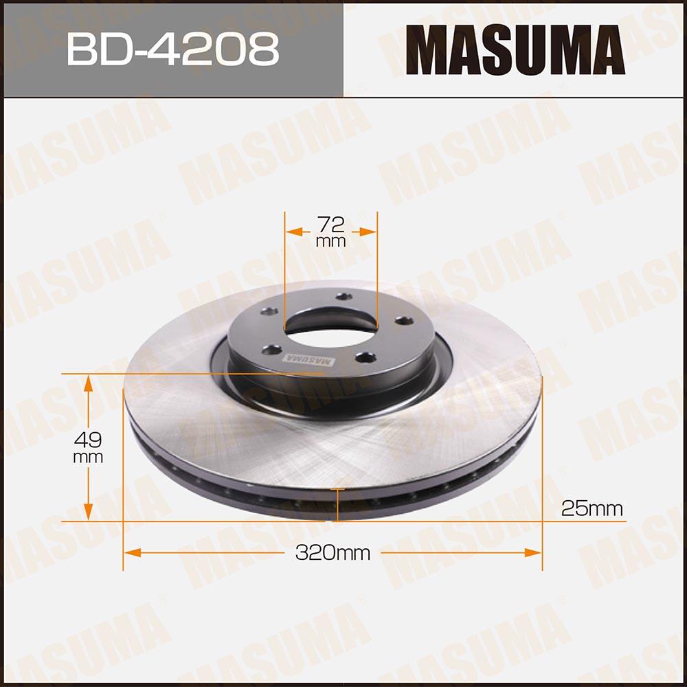 BD4208 — Диск тормозной MASUMA