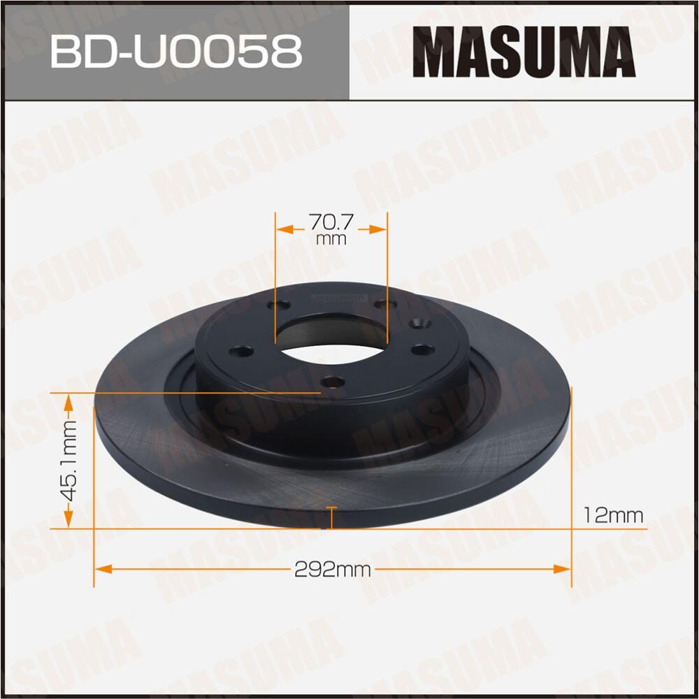 BDU0058 — Диск тормозной MASUMA