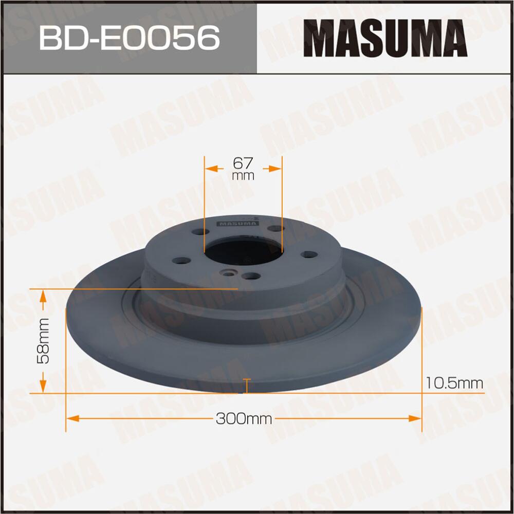 BDE0056 — Диск тормозной MASUMA