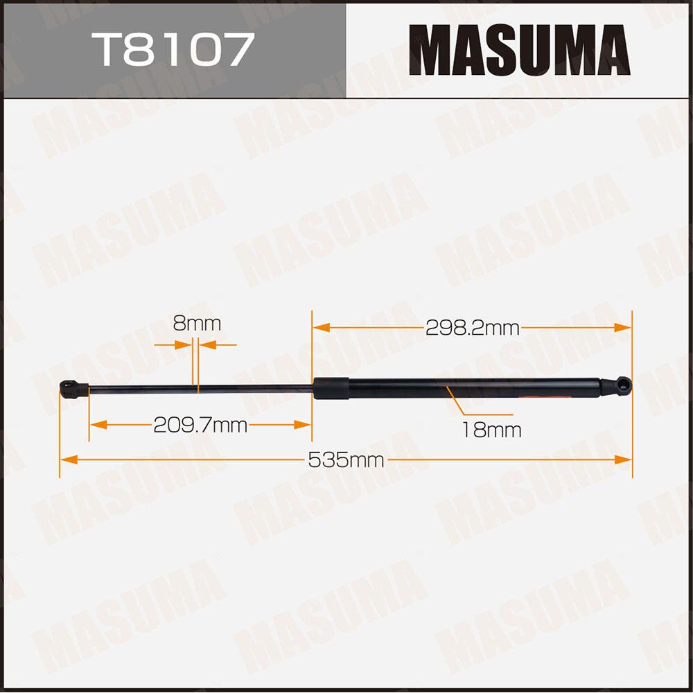 T8107 — Упор газовый багажника MASUMA, L=535mm  (1/40) MASUMA