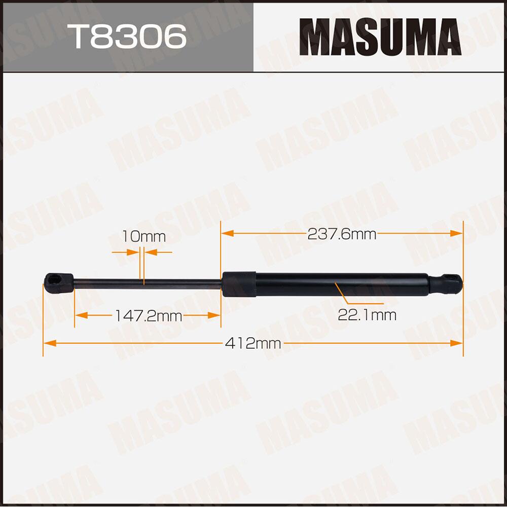 T8306 — Упор газовый багажника, L=412mm MASUMA