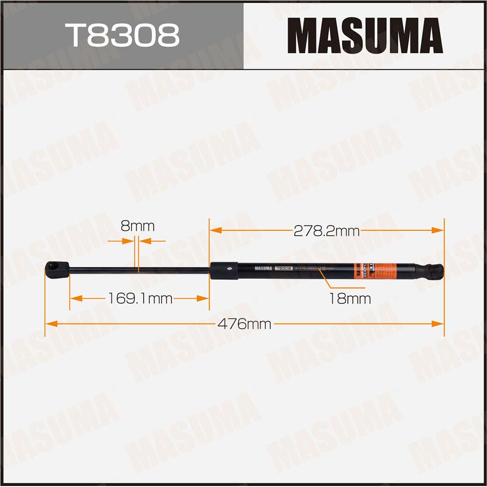 T8308 — Упор газовый багажника L476mm (140) MASUMA