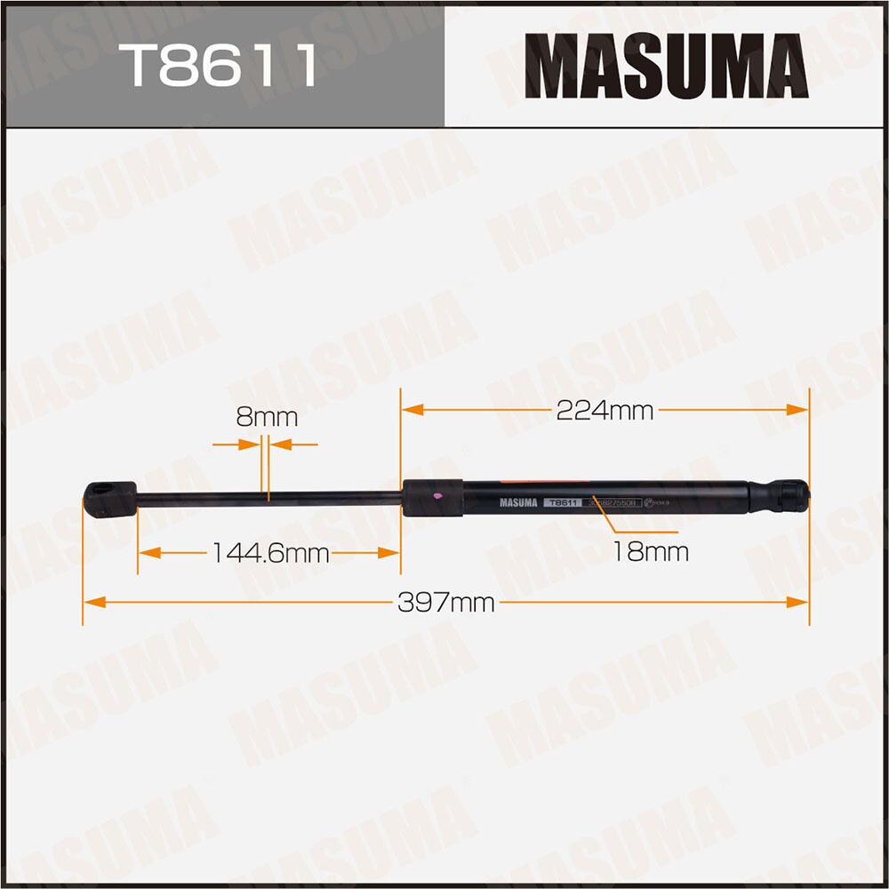 T8611 — Упор газовый багажника, L=397mm MASUMA