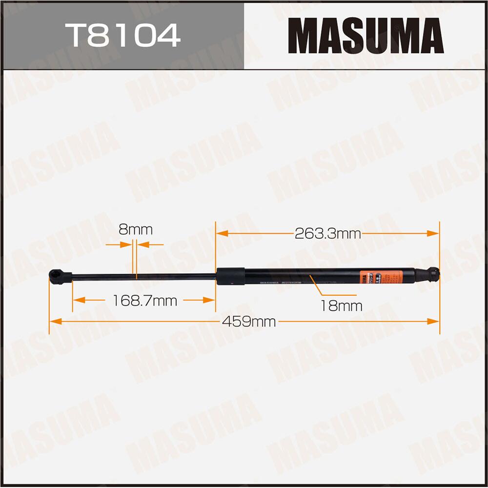 T8104 — Упор газовый багажника MASUMA, L=459MM  (1/40) MASUMA