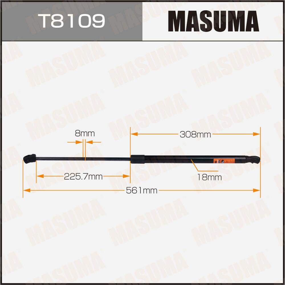 T8109 — Упор газовый багажника L561mm (140) MASUMA
