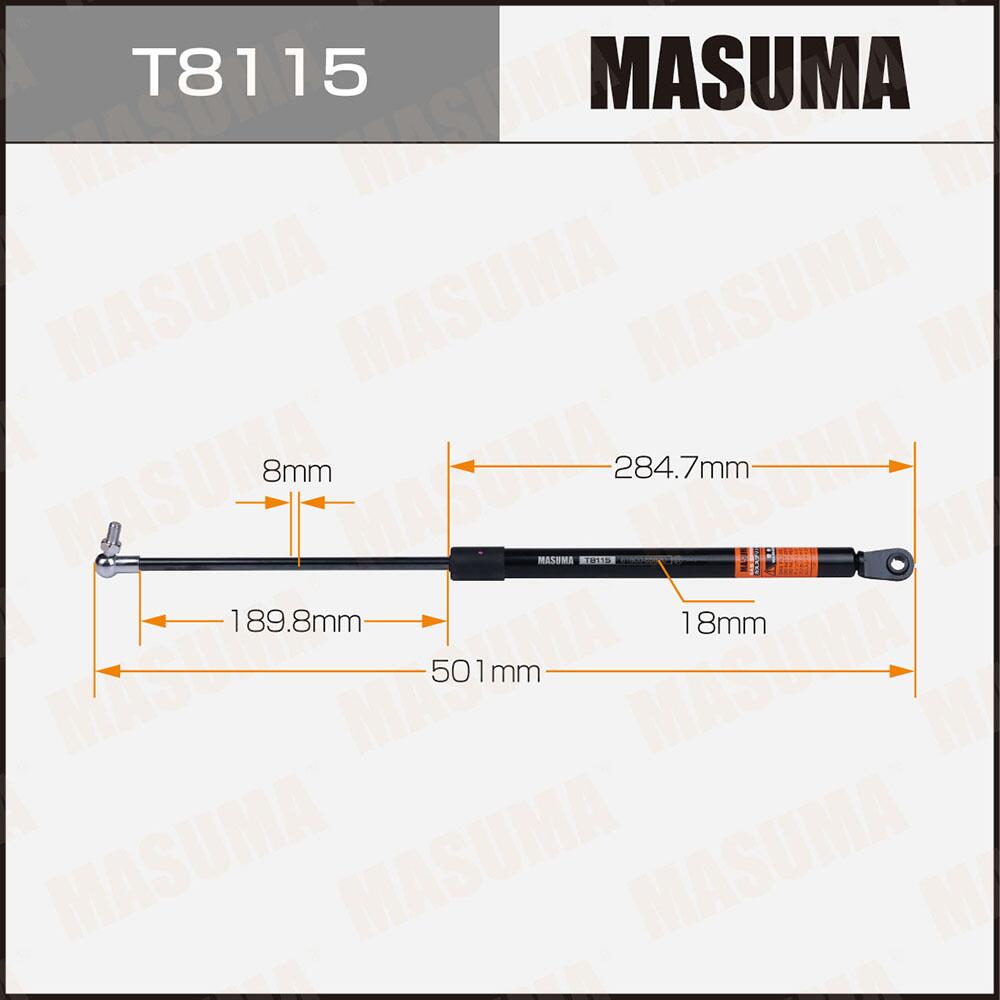 T8115 — Упор газовый багажника MASUMA, L=501MM  (1/40) MASUMA