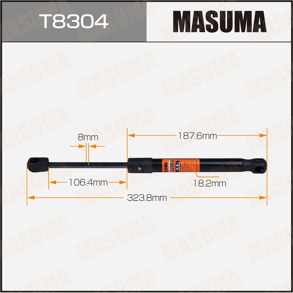 T8304 — Упор газовый багажника, L=323.8mm MASUMA