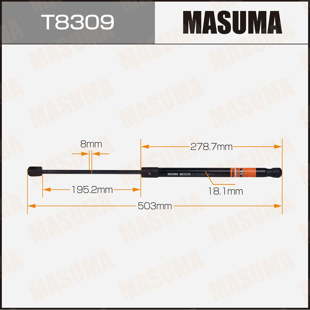 T8309 — Упор газовый багажника MASUMA, L=503MM  (1/40) MASUMA