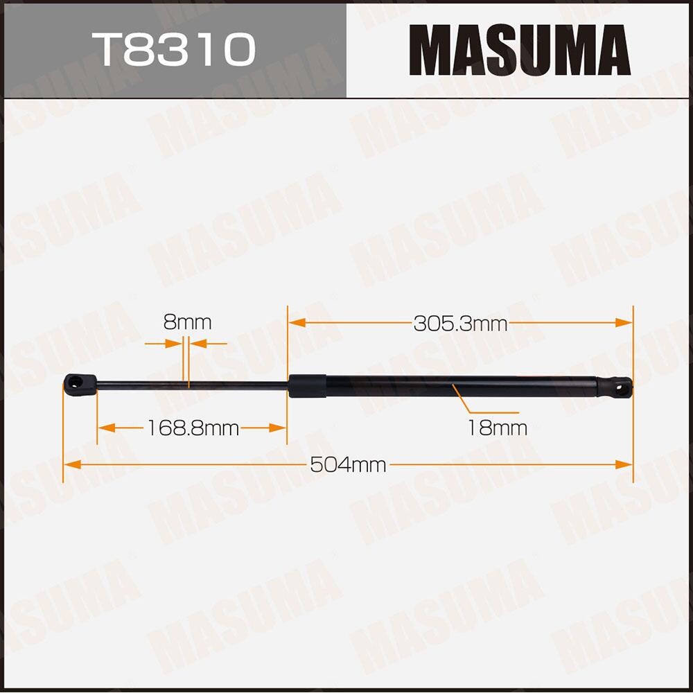 T8310 — Упор газовый багажника, L=504mm MASUMA