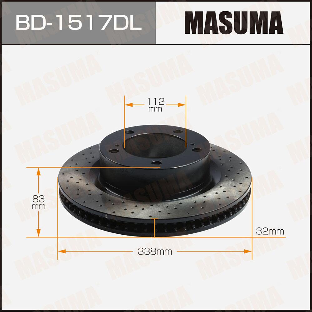 BD1517DL — Диск тормозной перфорированный MASUMA