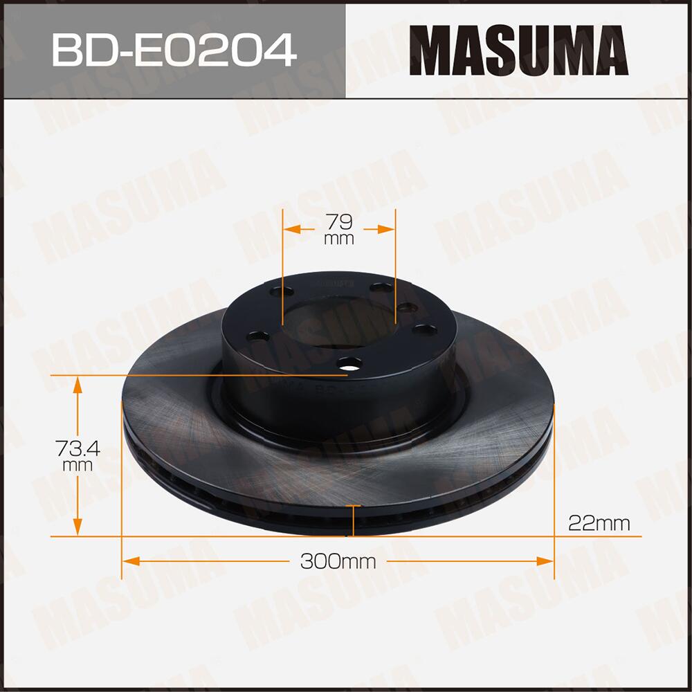 BDE0204 — Диск тормозной MASUMA,  front  BMW 3-SERIES (F30), 3-SERIES (F31) MASUMA