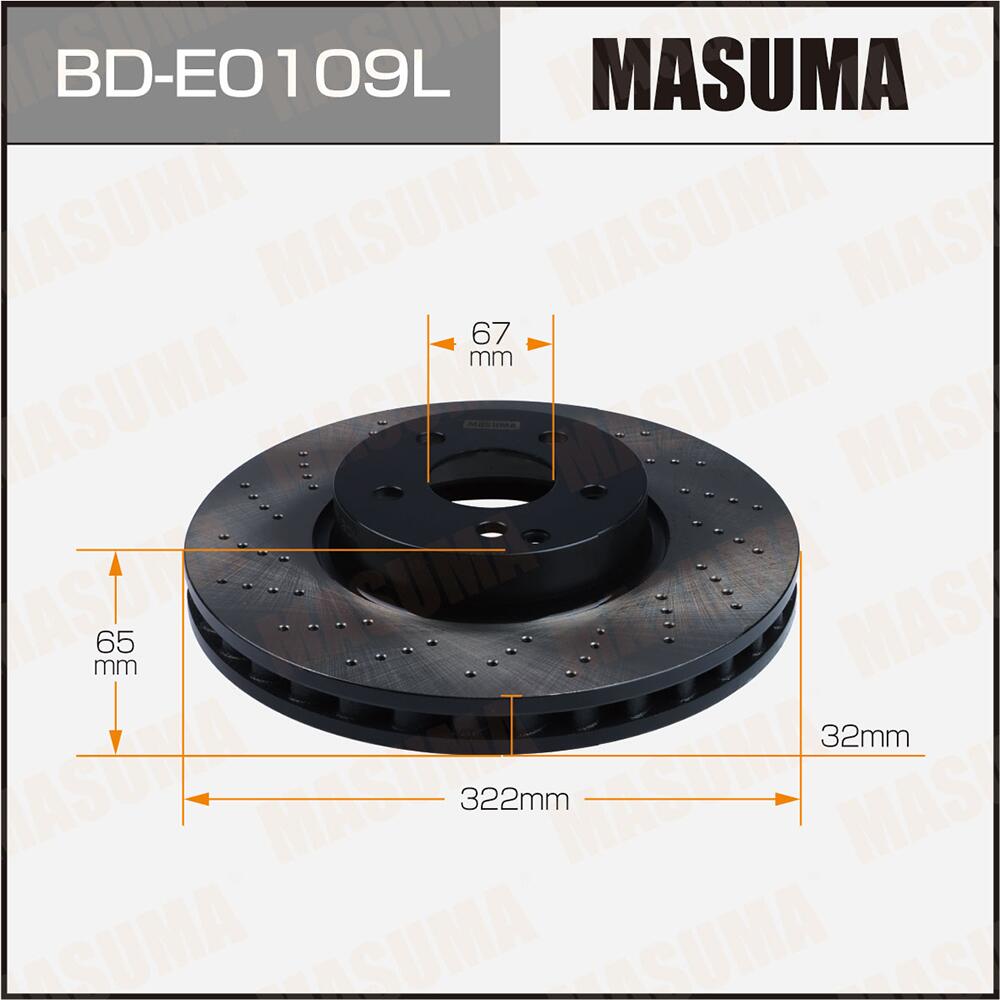 BDE0109L — Диск тормозной MASUMA