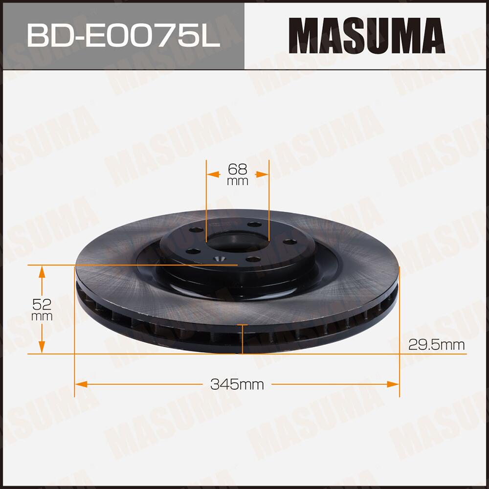 BDE0075L — Диск тормозной front AUDI A4 Q5 MASUMA