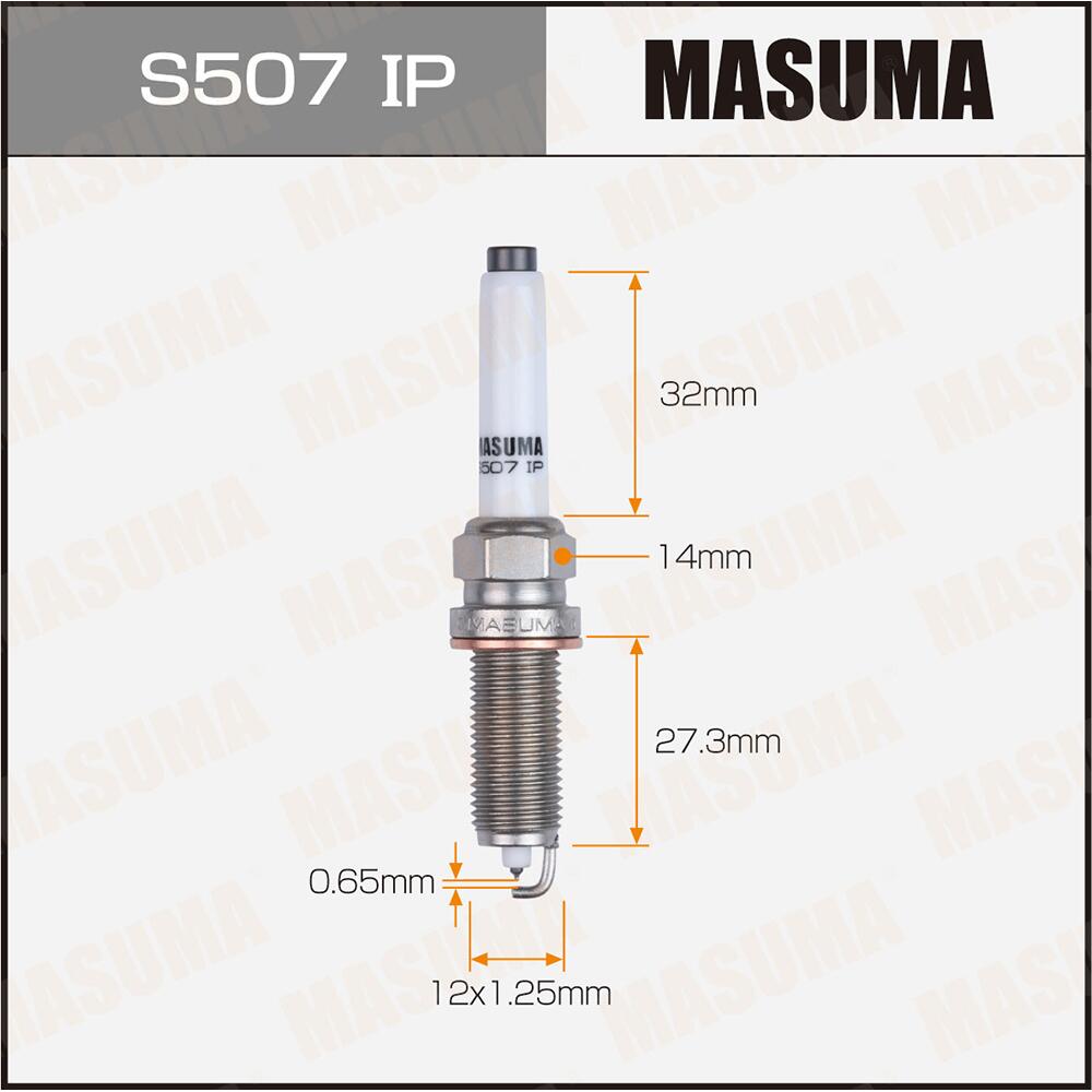 S507IP — Свеча зажигания IRIDIUM+PLATINUM (SILZKFR8D7S) MASUMA