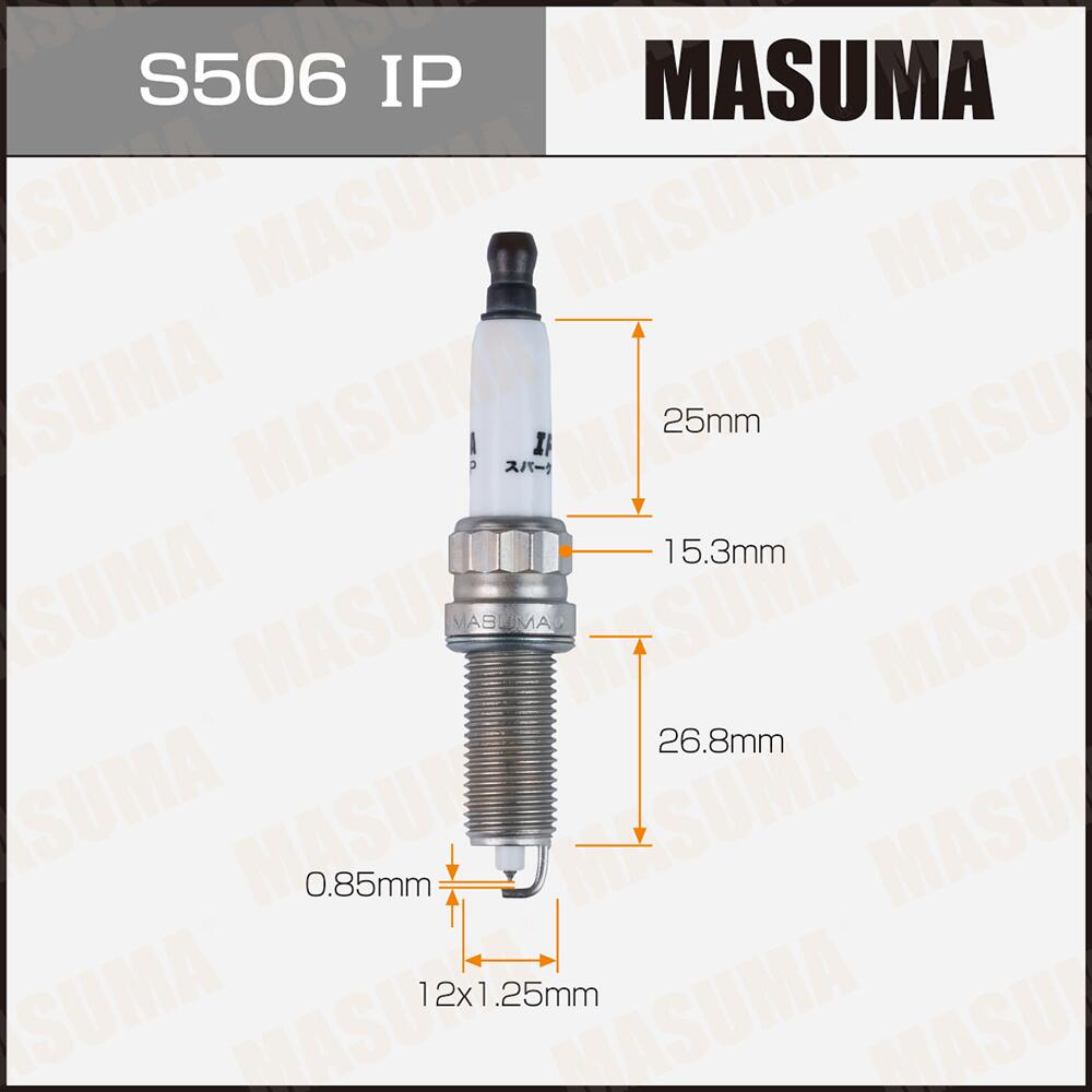 S506IP — Свеча зажигания MASUMA   IRIDIUM+PLATINUM ILZKBR7B8DG (95770) MASUMA