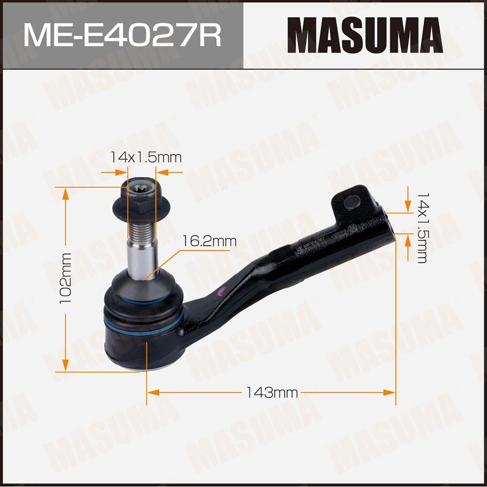 MEE4027R — Наконечник рулевой правый! BMW E81 06-12/E90 05-11 MASUMA