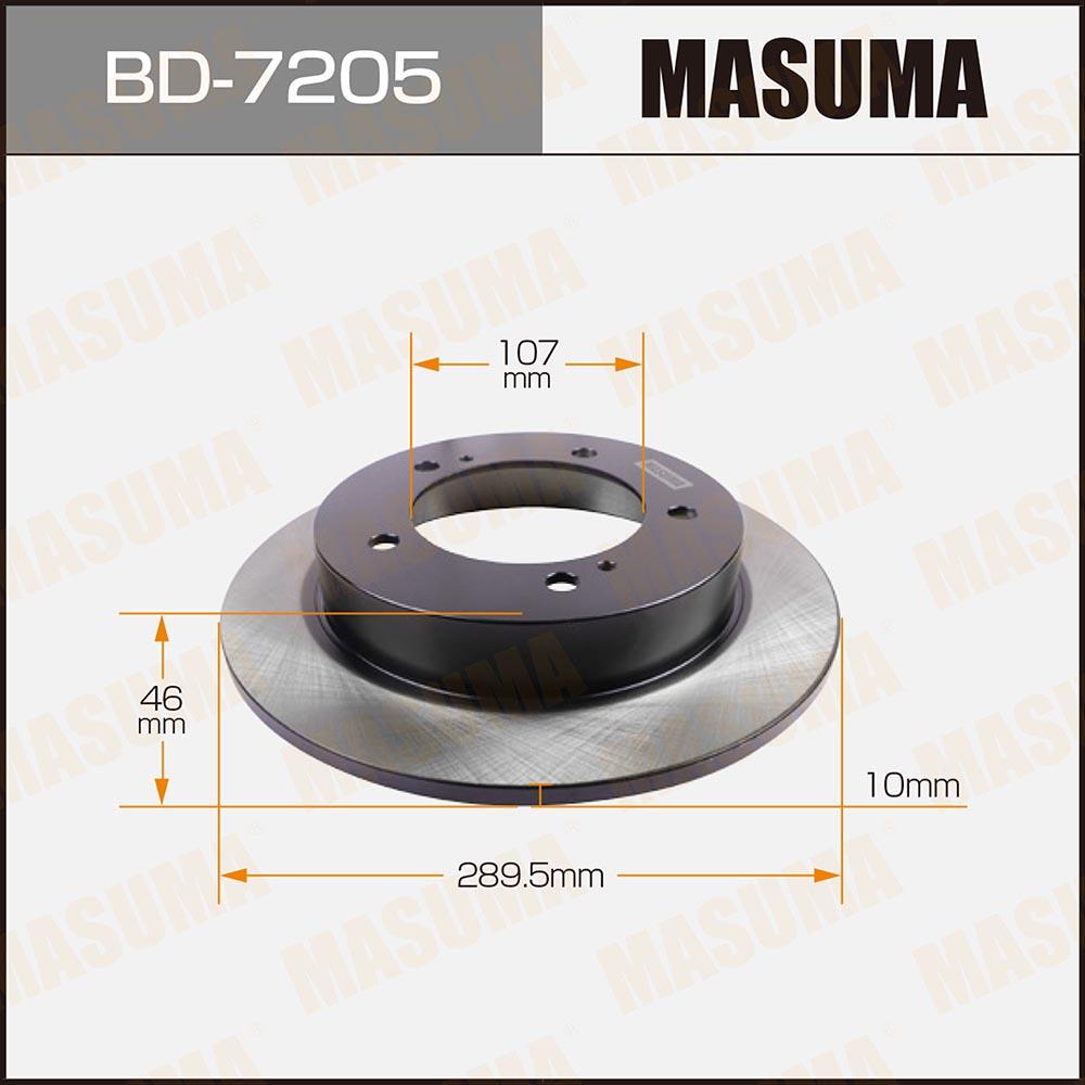 BD7205 — MASдиск тормозной  MASUMA  BD7205 2 FRONT JIMNY SN413V2 MASUMA
