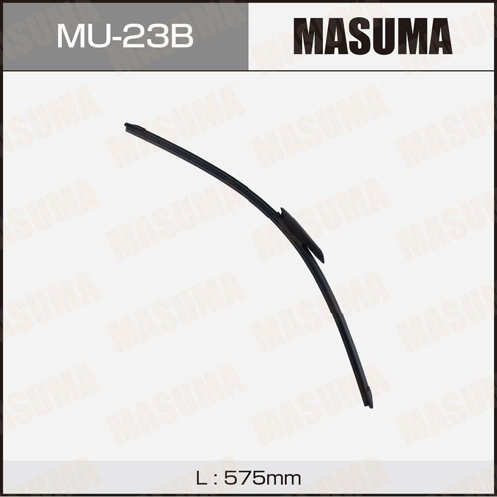 MU23B — Дворник MASUMA 23' бескаркасный, AeroClip BMW (575мм) (1/50) MASUMA