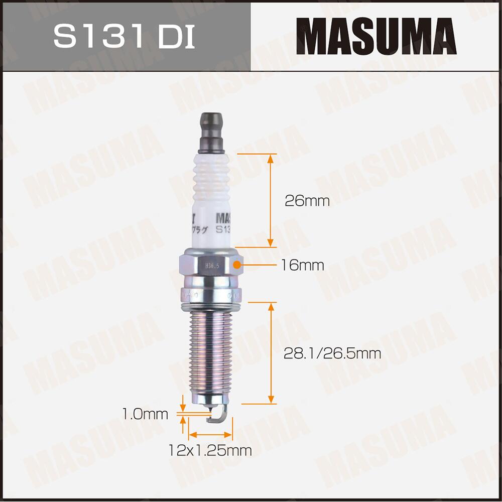 S131DI — Свеча зажигания MASUMA DOUBLE IRIDIUM (DILKR6D11G) MASUMA