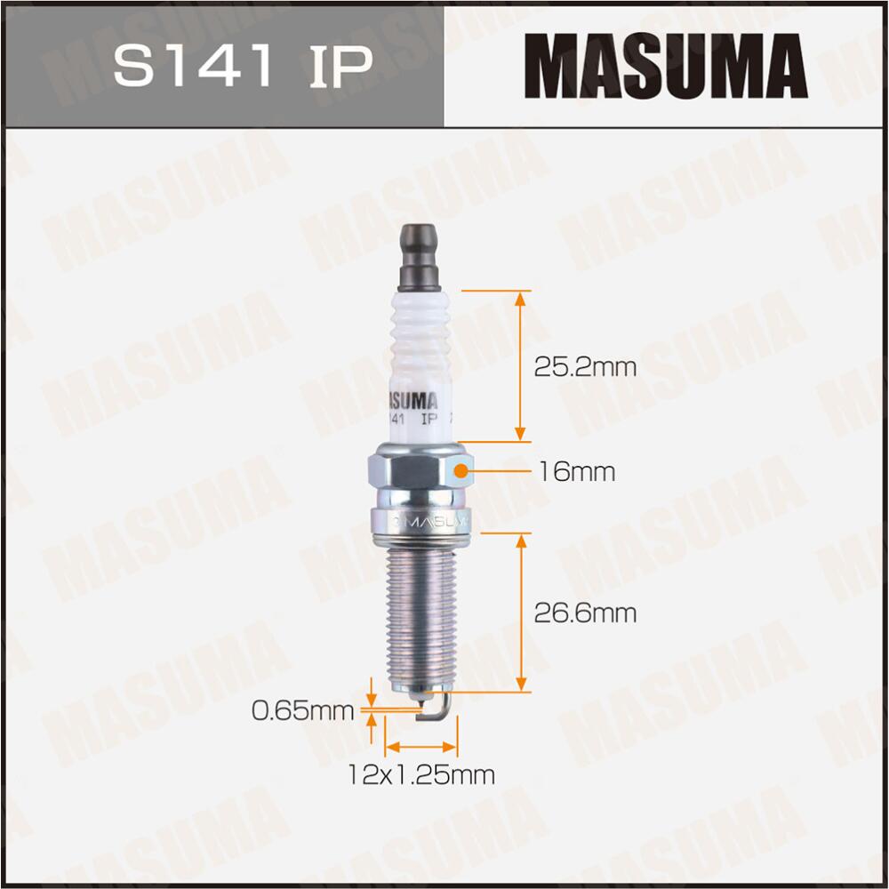 S141IP — Свеча зажигания MASUMA IRIDIUM+PLATINUM (ILKR8R8) MASUMA