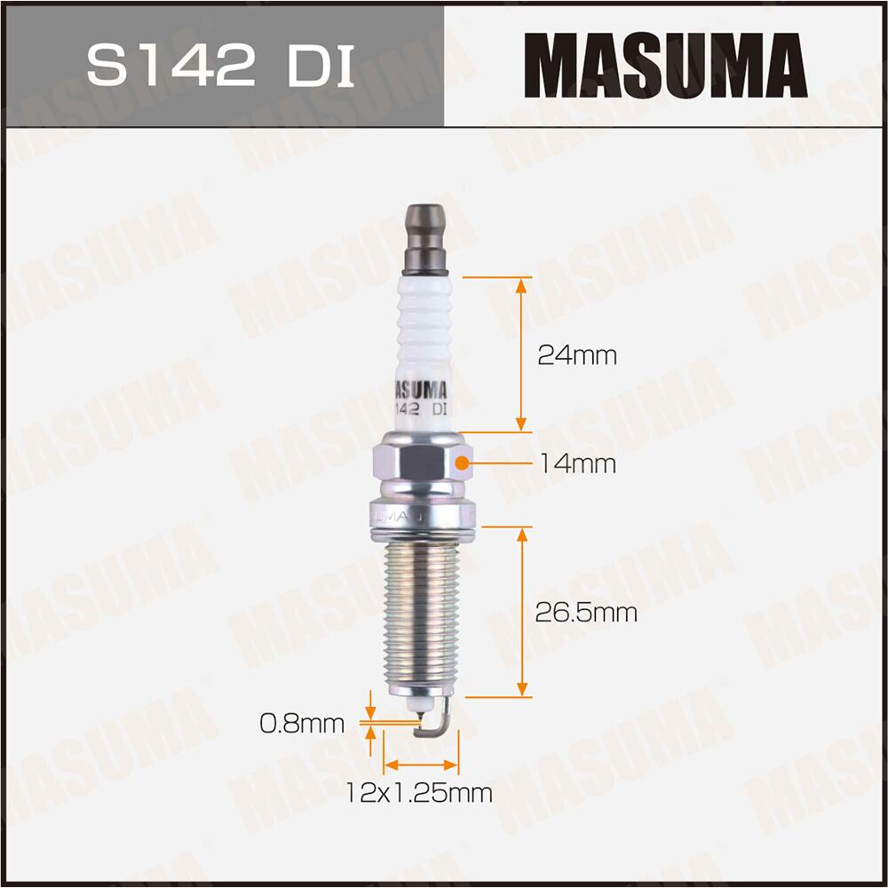 S142DI — Свеча зажигания MASUMA DOUBLE IRIDIUM (DILKAR7S8) MASUMA