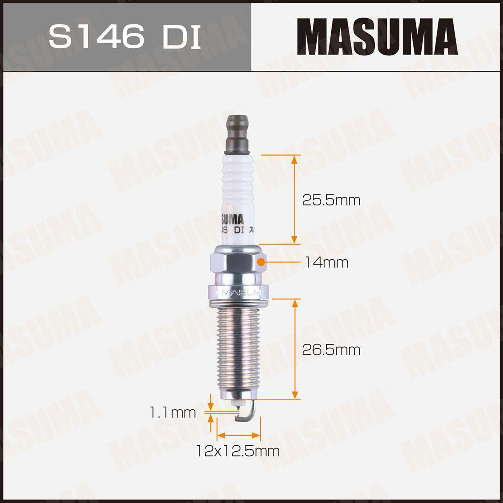 S146DI — Свеча зажигания MASUMA DOUBLE IRIDIUM (DILZKAR7C11H) MASUMA