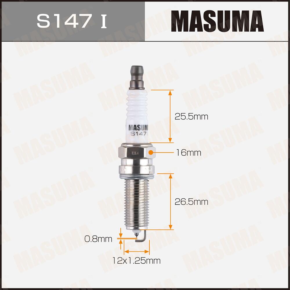 S147I — Свеча зажигания MASUMA IRIDIUM (LKR6AIX) MASUMA