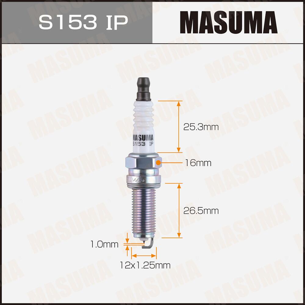 S153IP — Свеча зажигания MASUMA IRIDIUM+PLATINUM (SILKR6C10E) MASUMA