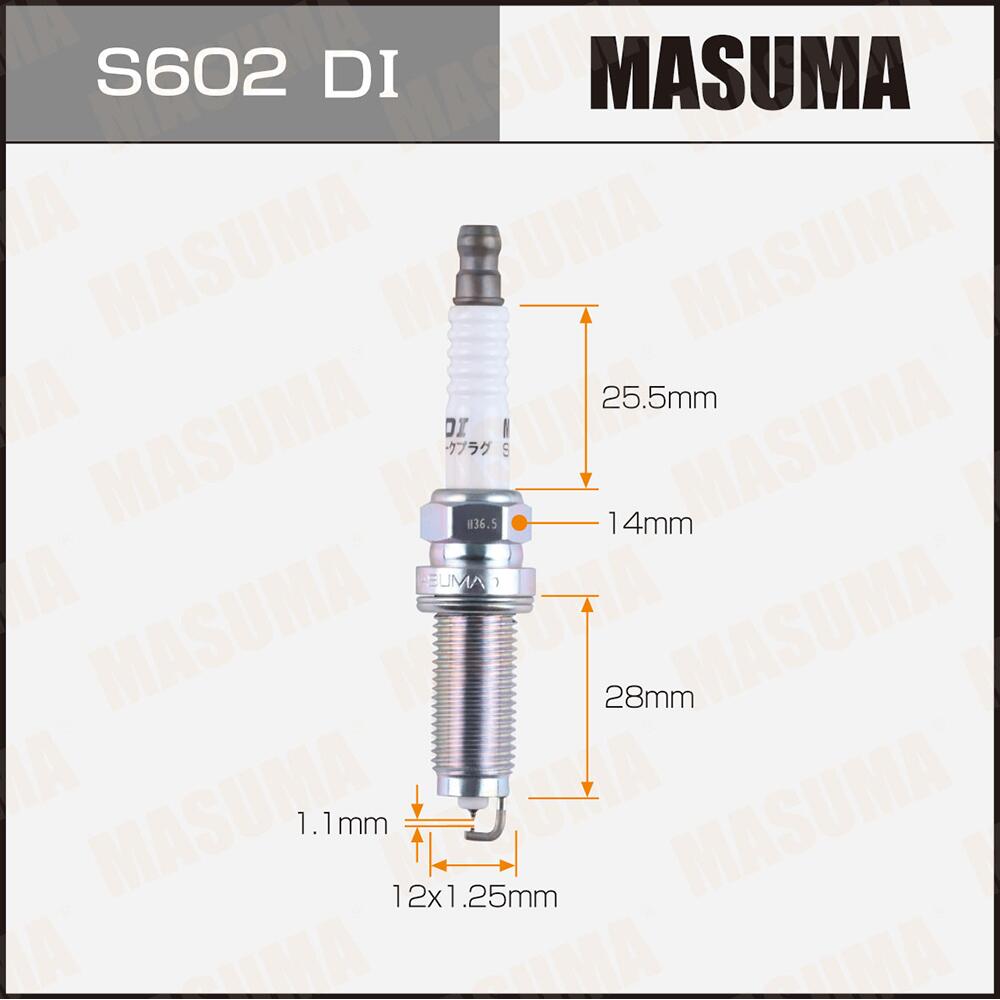 S602DI — Свеча зажигания MASUMA DOUBLE IRIDIUM (DILZKAR7C11S) MASUMA