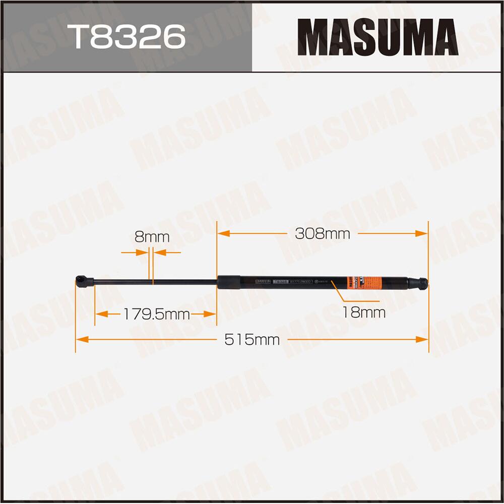 T8326 — Упор газовый багажника MASUMA, MASUMA