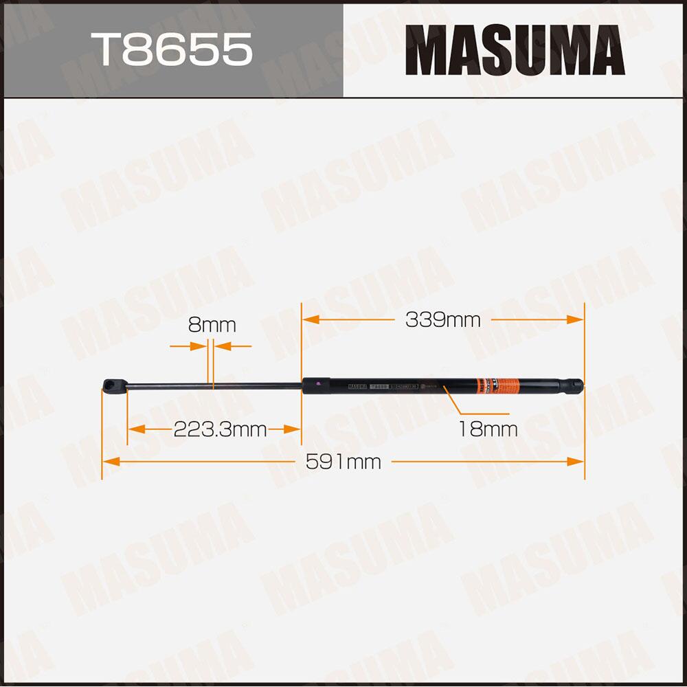 T8655 — Упор газовый багажника MASUMA, MASUMA