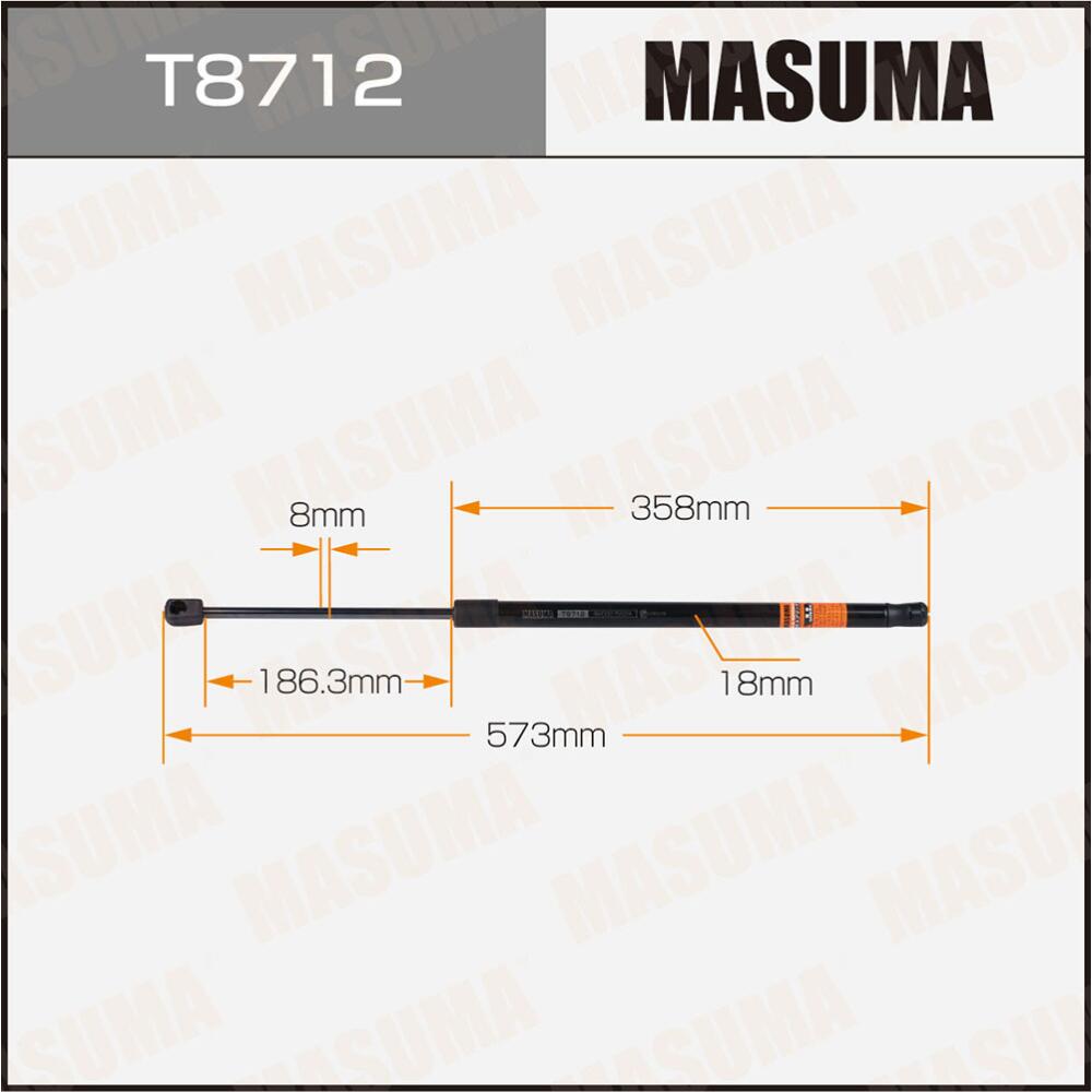 T8712 — Упор газовый багажника MASUMA, MASUMA