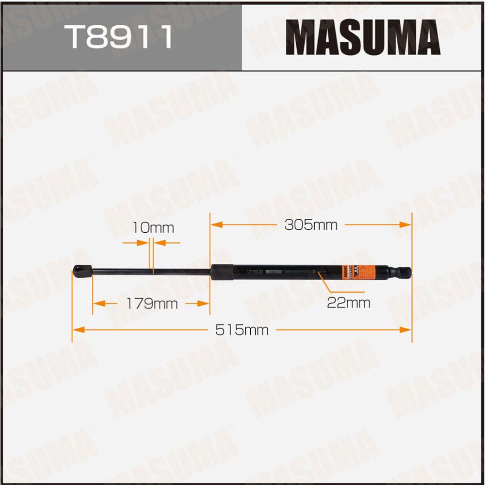 T8911 — Упор газовый багажника MASUMA, MASUMA