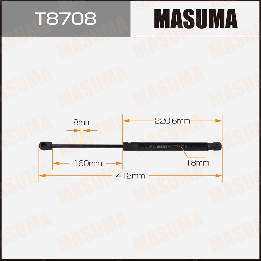 T8708 — Упор газовый ""MASUMA""  T8708 капота MASUMA